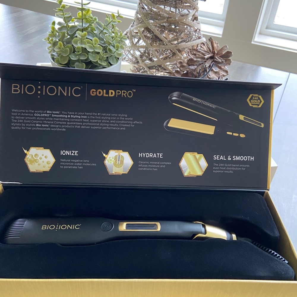 BIO IONIC GOLD pro smoothing and styling iron 1.5”